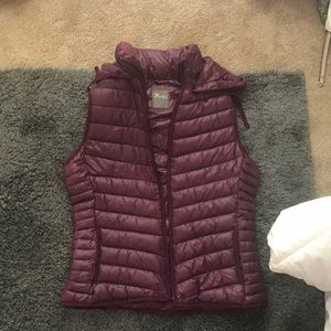 Purple puffer vest